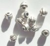 10 7mm Antique Silver Metal Spiral Knot Beads